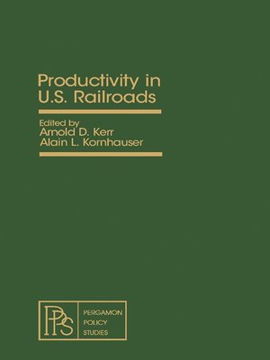 cover image of Productivity in U.S. Railroads